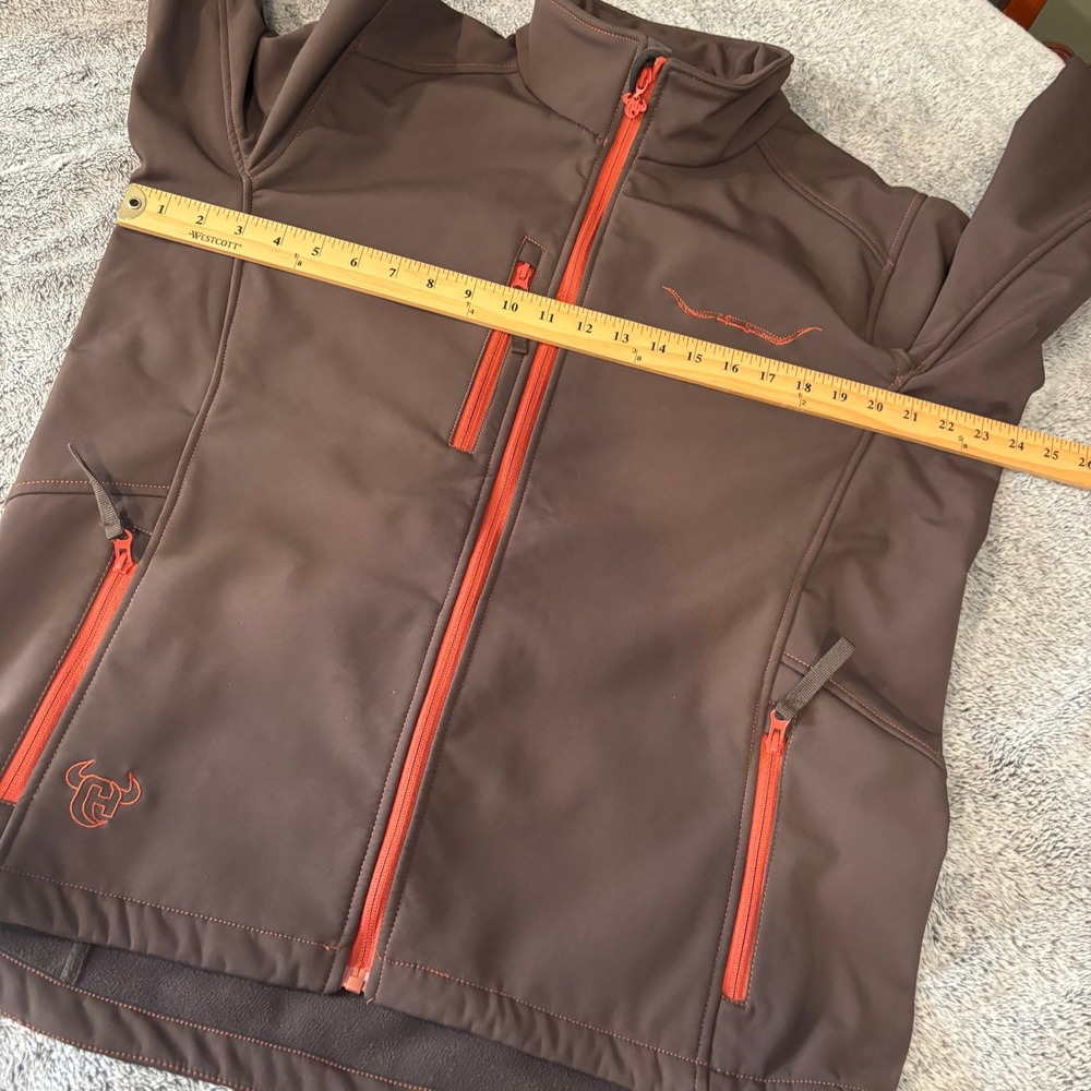 Cowboy Hardware Men Softshell Jacket Large Embroidered Western Rodeo Ranch 21566 - Picture 13 of 14
